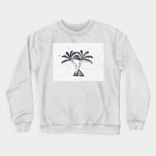 Palm Trees with Galaxy Background Crewneck Sweatshirt